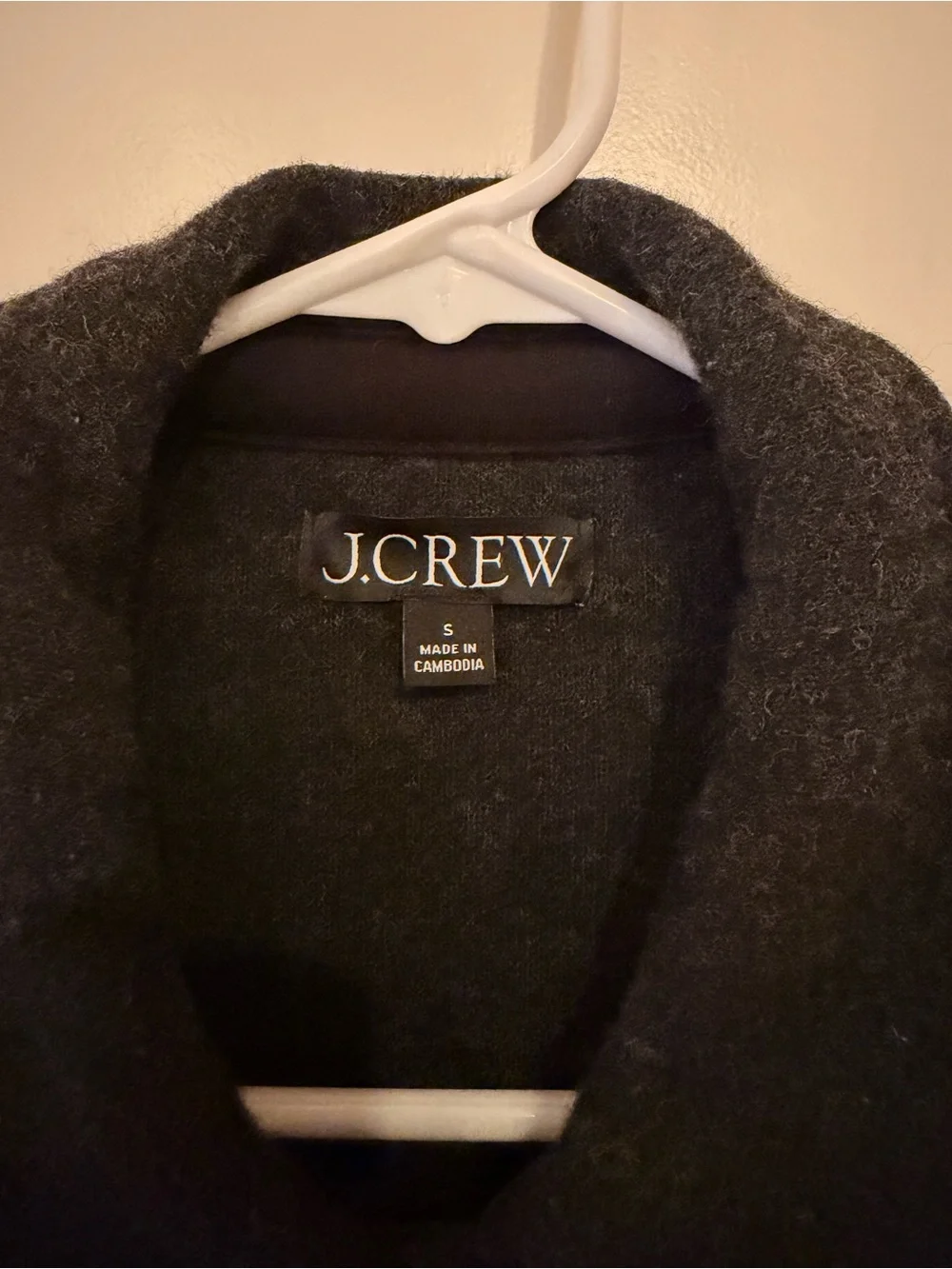 J Crew Wool Blend Button Down Grey Shacket Jacket size Small - Picture 3 of 5